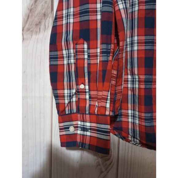 US Polo Assn Shirt Men's Extra Large Red Plaid Button Front Long Sleeve - Picture 5 of 10